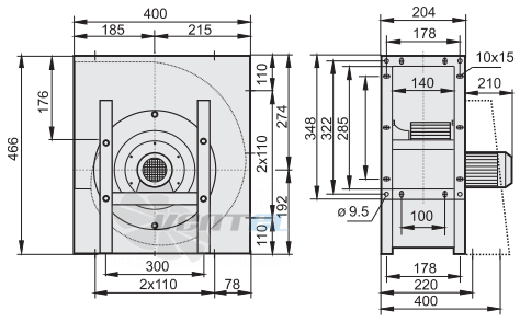 Rosenberg ERNE 225-4 R - описание, технические характеристики, графики